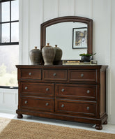 Diamond Furniture - Ashley Furniture - Porter Dresser and Mirror - Dresser and Mirror - B697B1